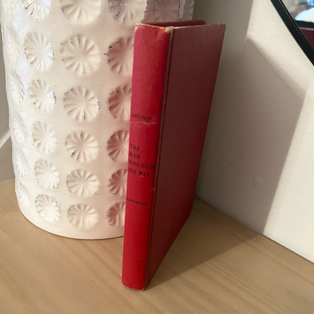 Vintage 1955 The Man Who Paid His Way Walt Sheldon Hardcover Novel Book